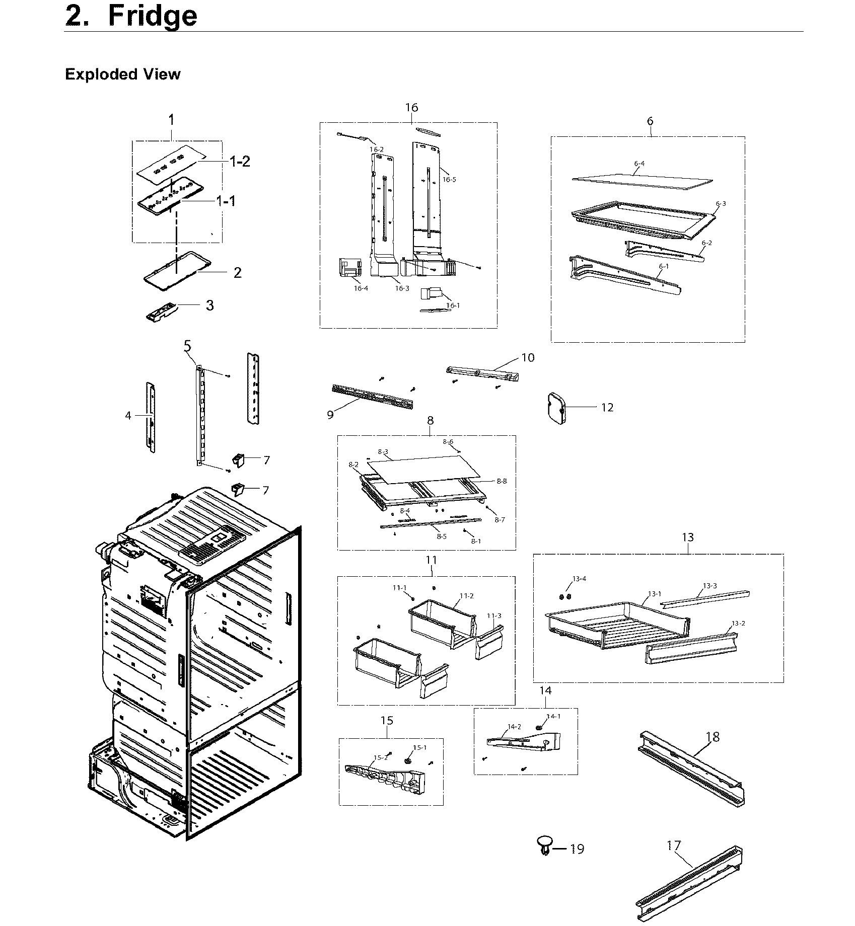 Samsung RF220NCTASR/AA-02 fridge diagram