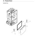 Samsung RF220NCTASR/AA-02 freezer door diagram