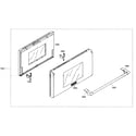 Thermador PRG364EDG02 door assy diagram