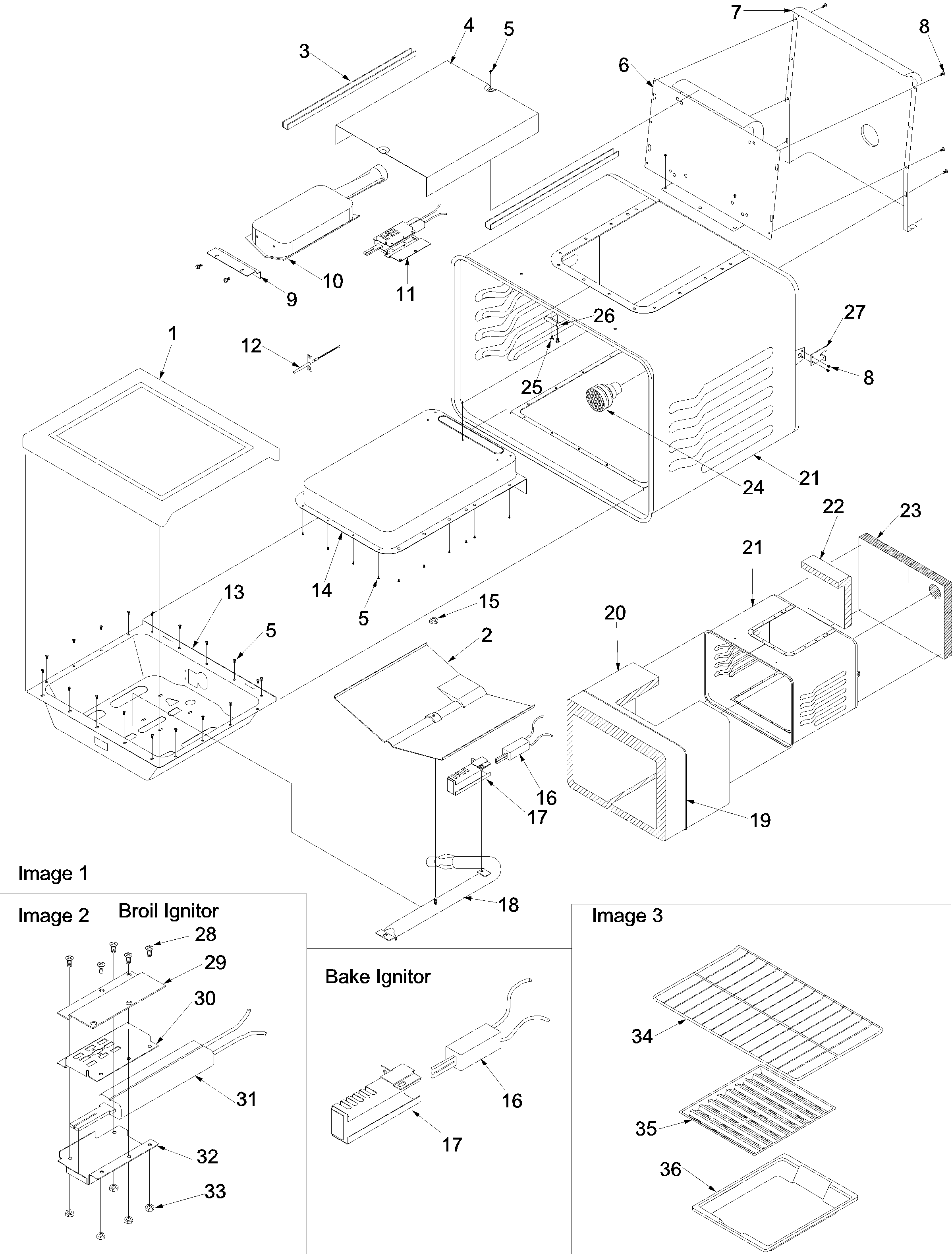 Amana OEMA1-ARG7800E cavity diagram