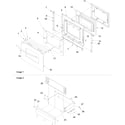 Amana OEMA1-ARG7600L oven door and storage door diagram