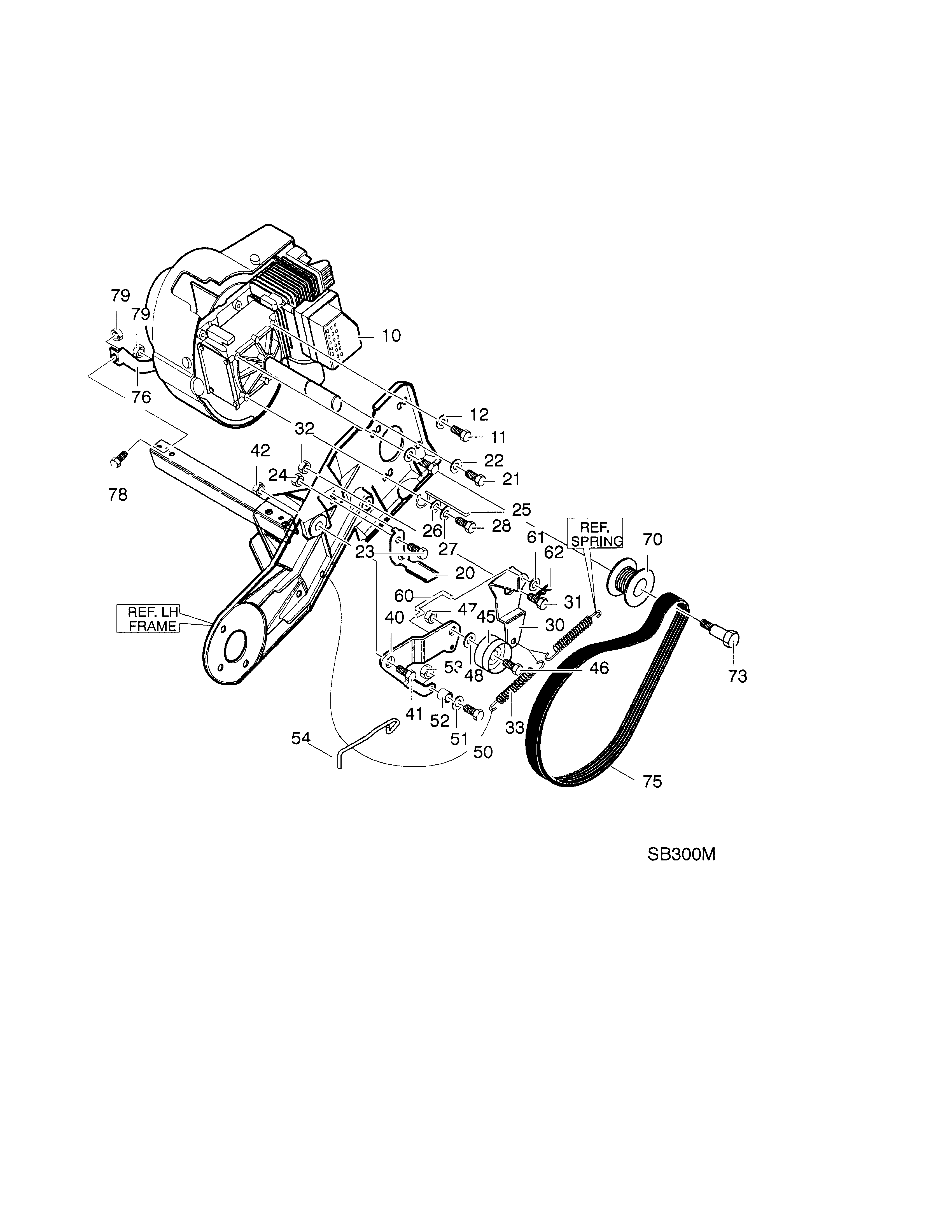 Craftsman 536885213 21`` 5hp engine drive diagram