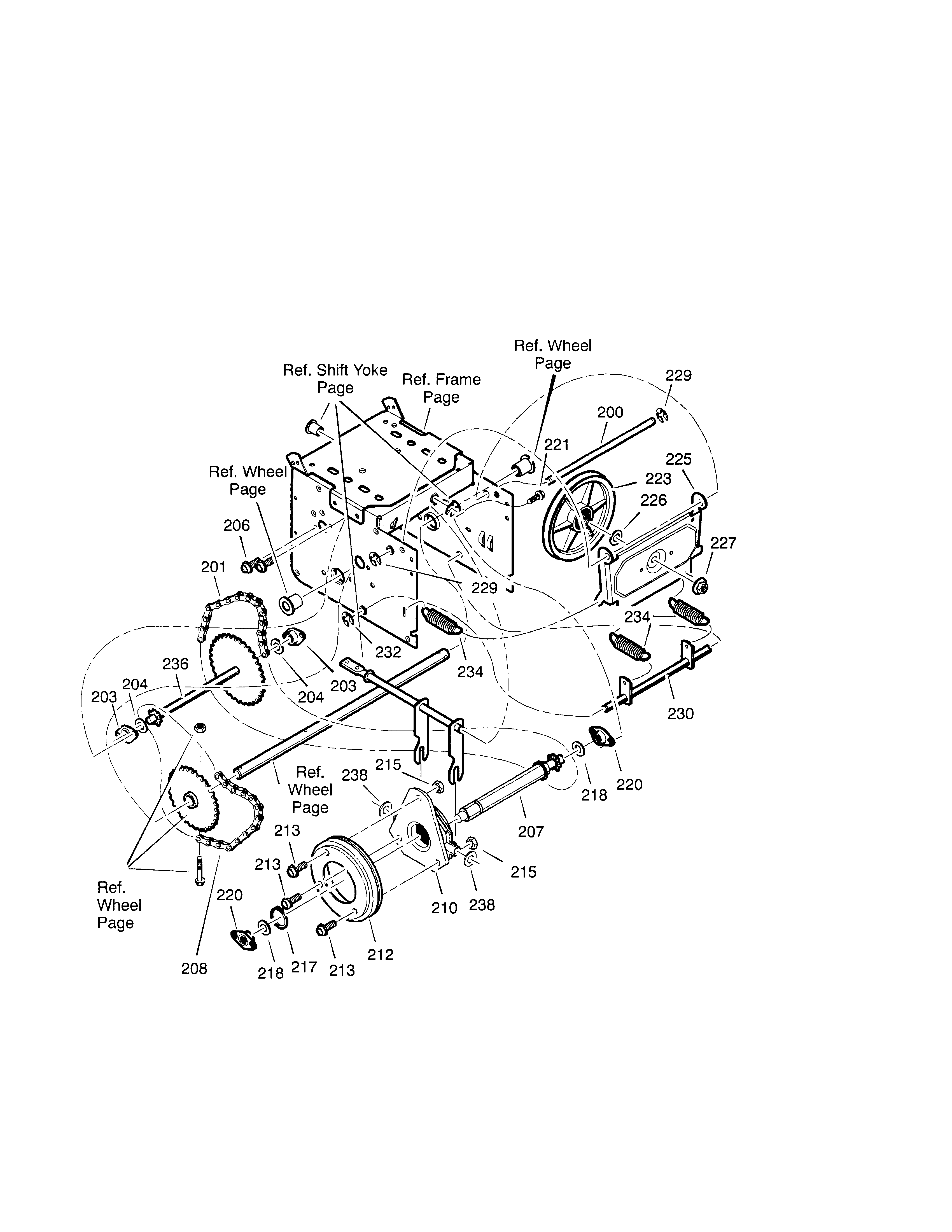 Craftsman 536887750 26`` 7.75hp drive diagram