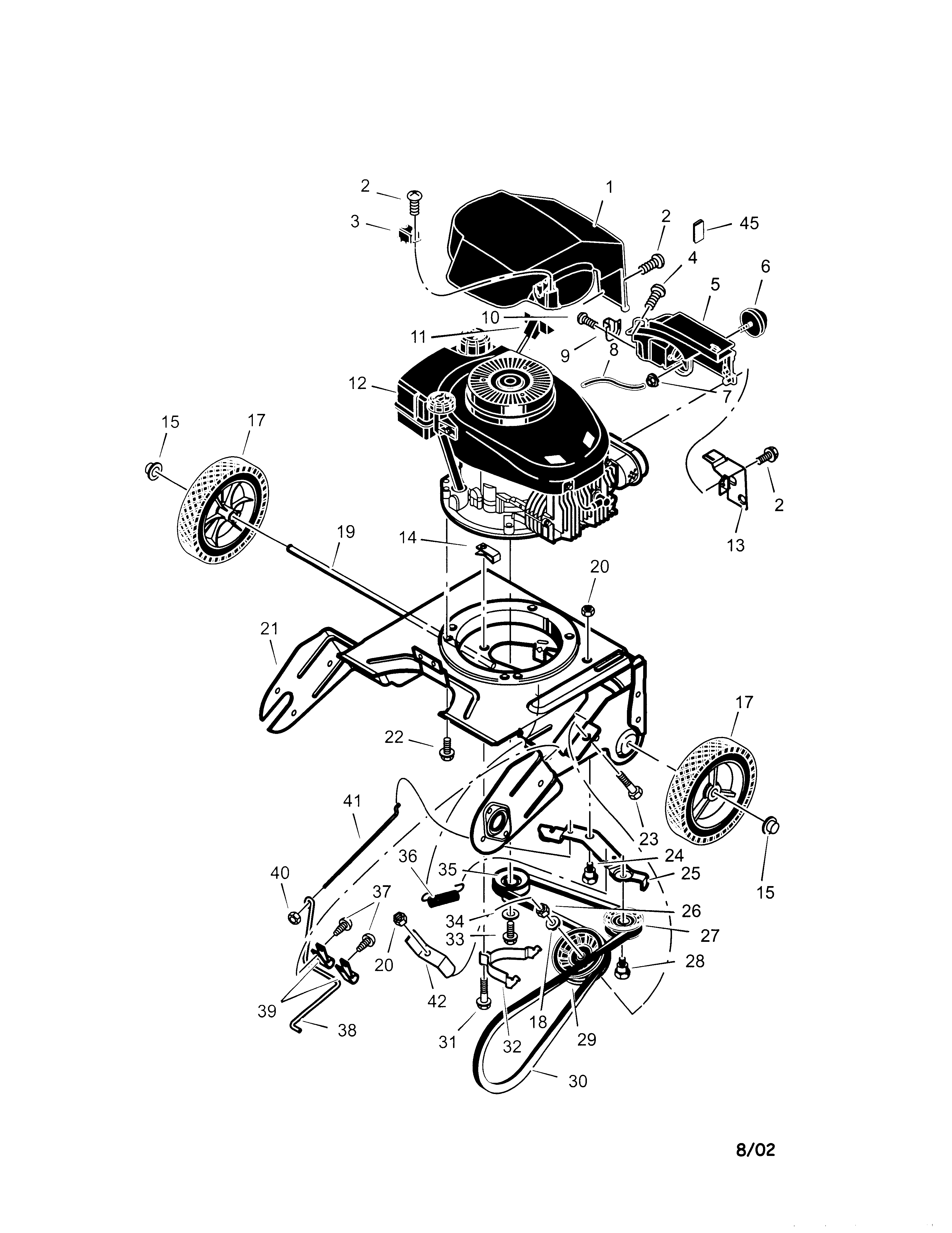 Craftsman 536885202 drive components diagram