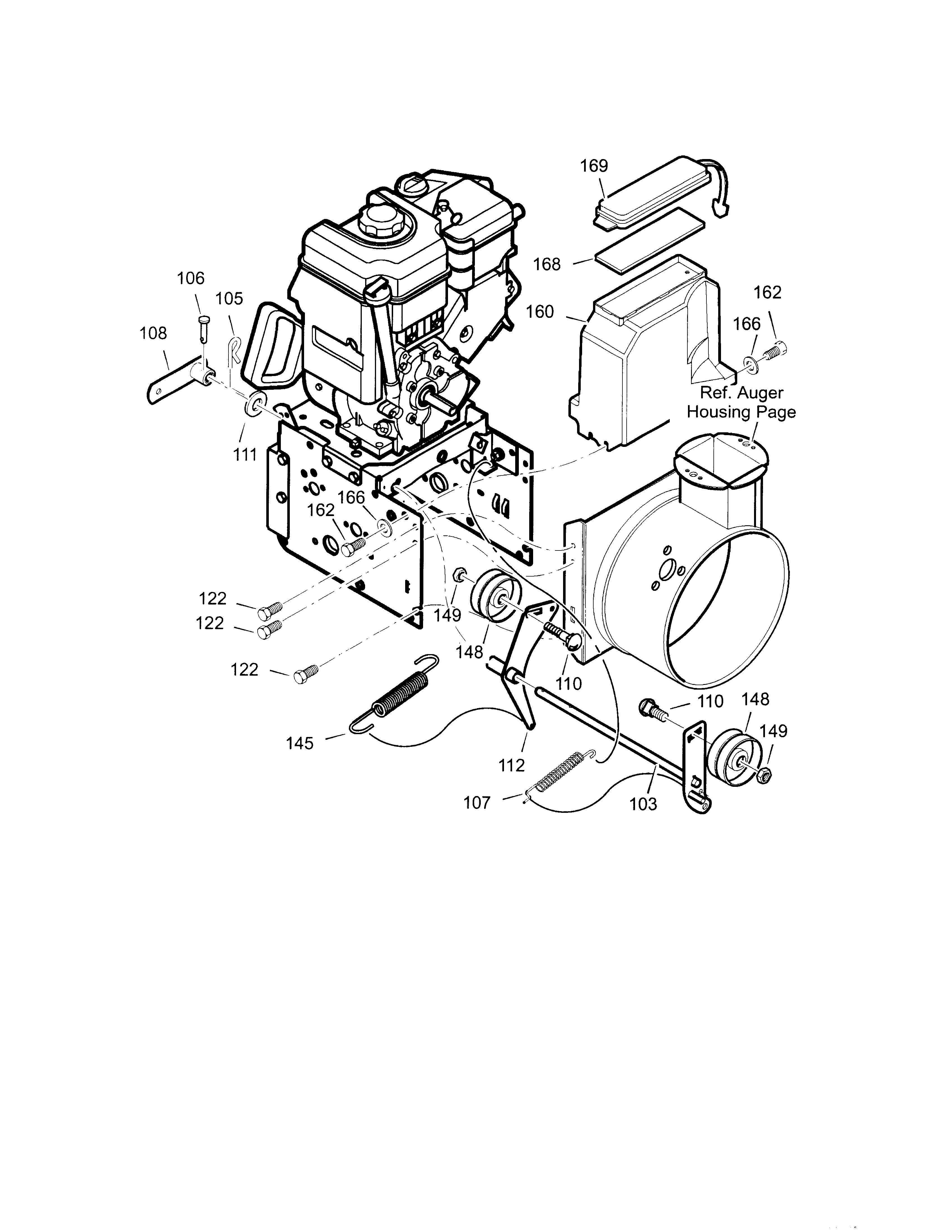 Craftsman 536889250 frame diagram