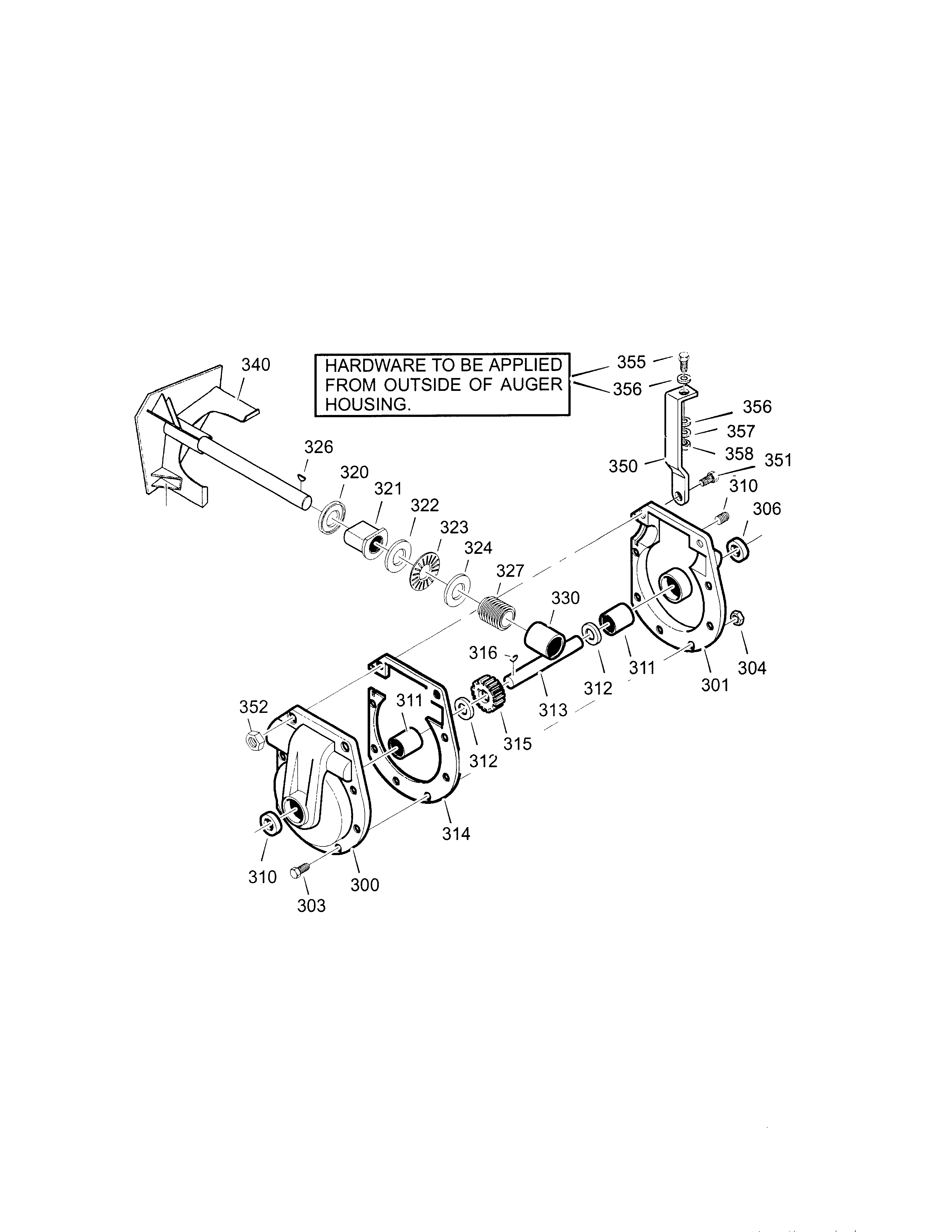 Craftsman 536889250 gear case diagram