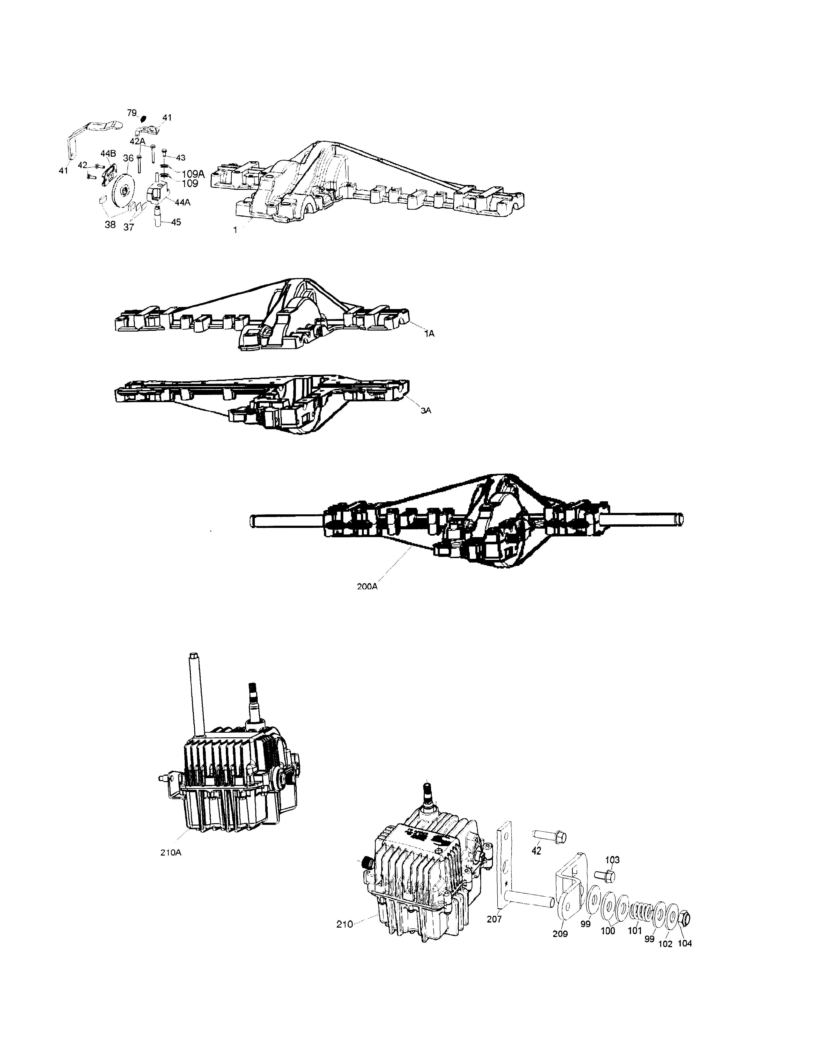 Peerless LTH-2000-018 peerless hydro transmission covers diagram