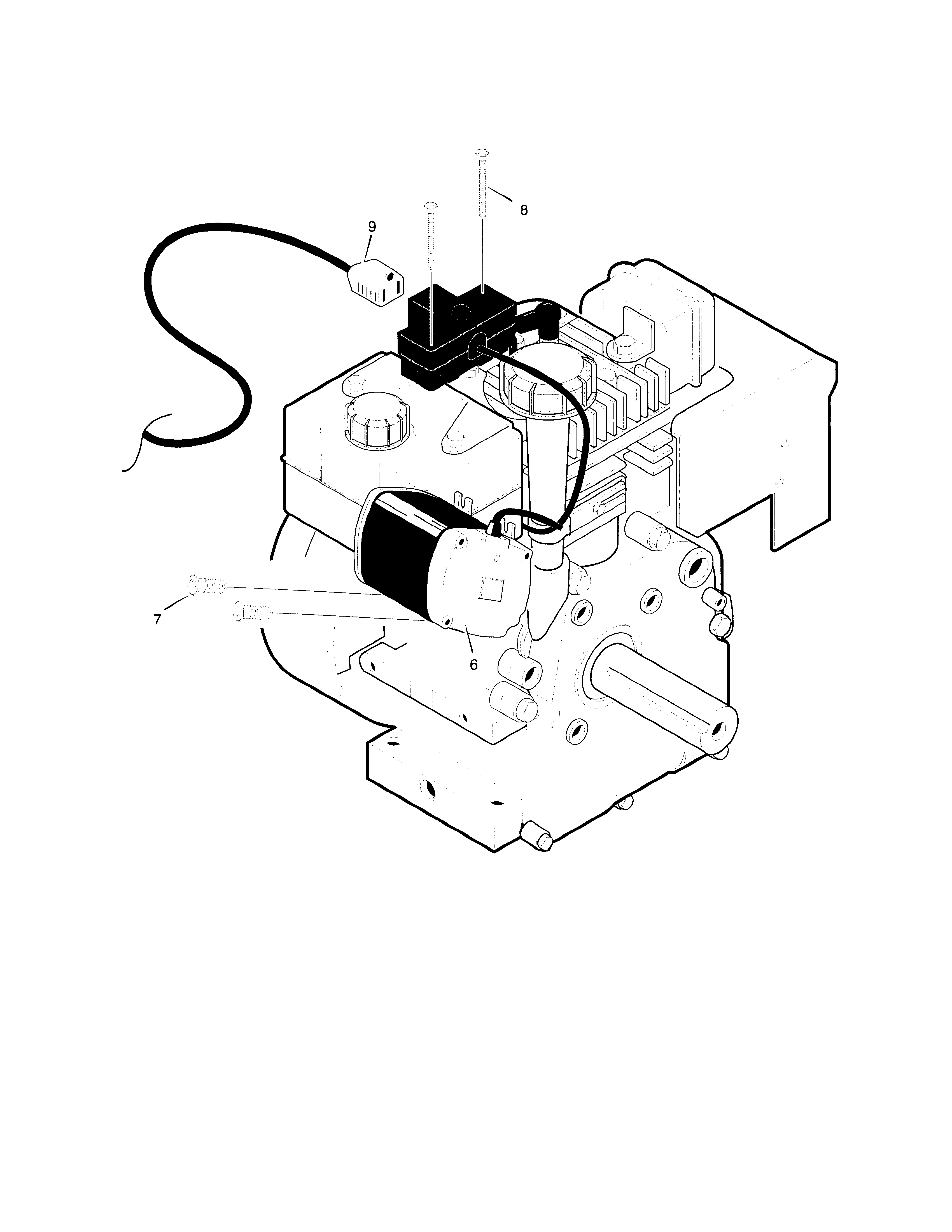 Murray 629108X61D electric start assembly diagram