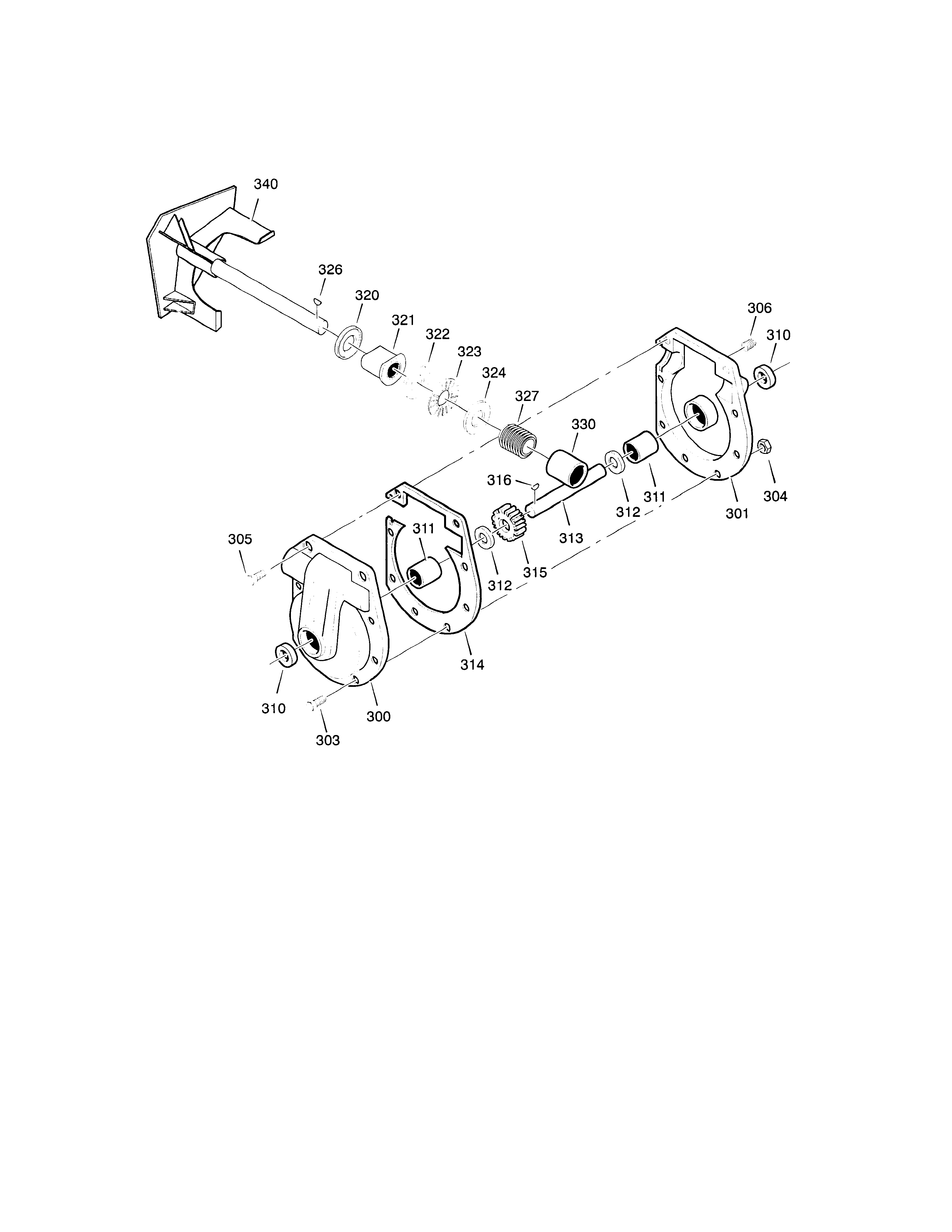 Murray 629108X61D gear case diagram