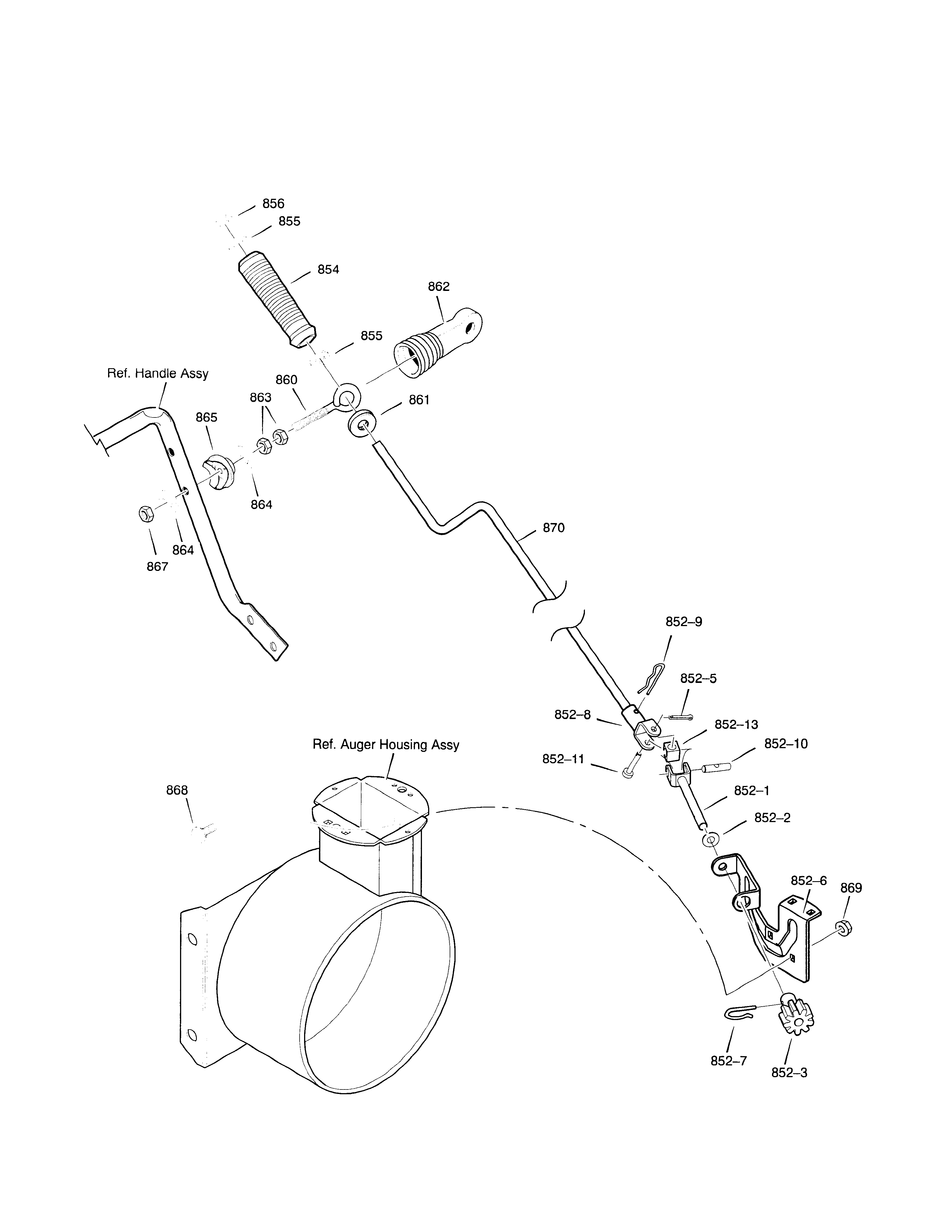 Murray 629108X61D chute rod diagram