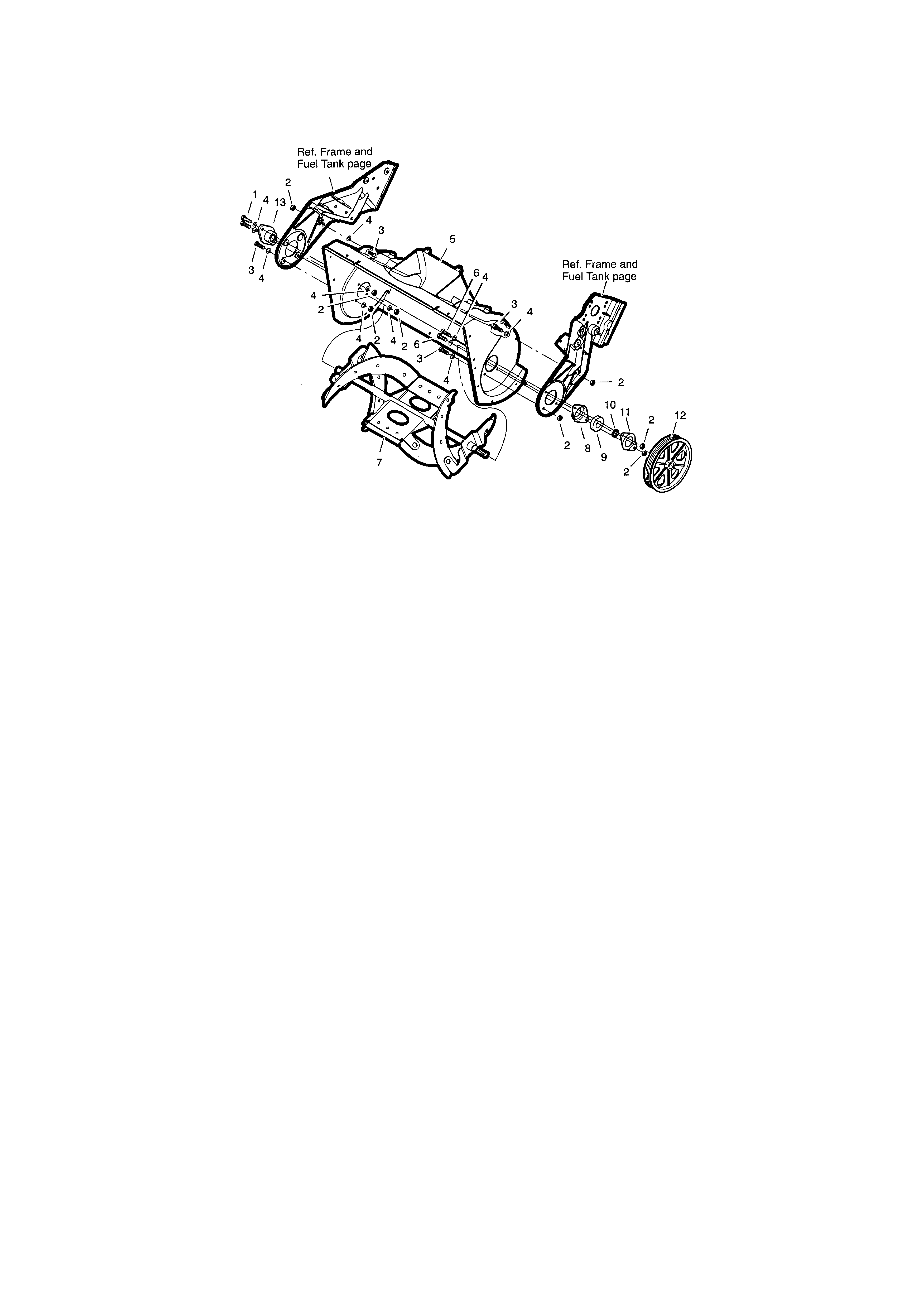 Craftsman 536881500 auger housing diagram