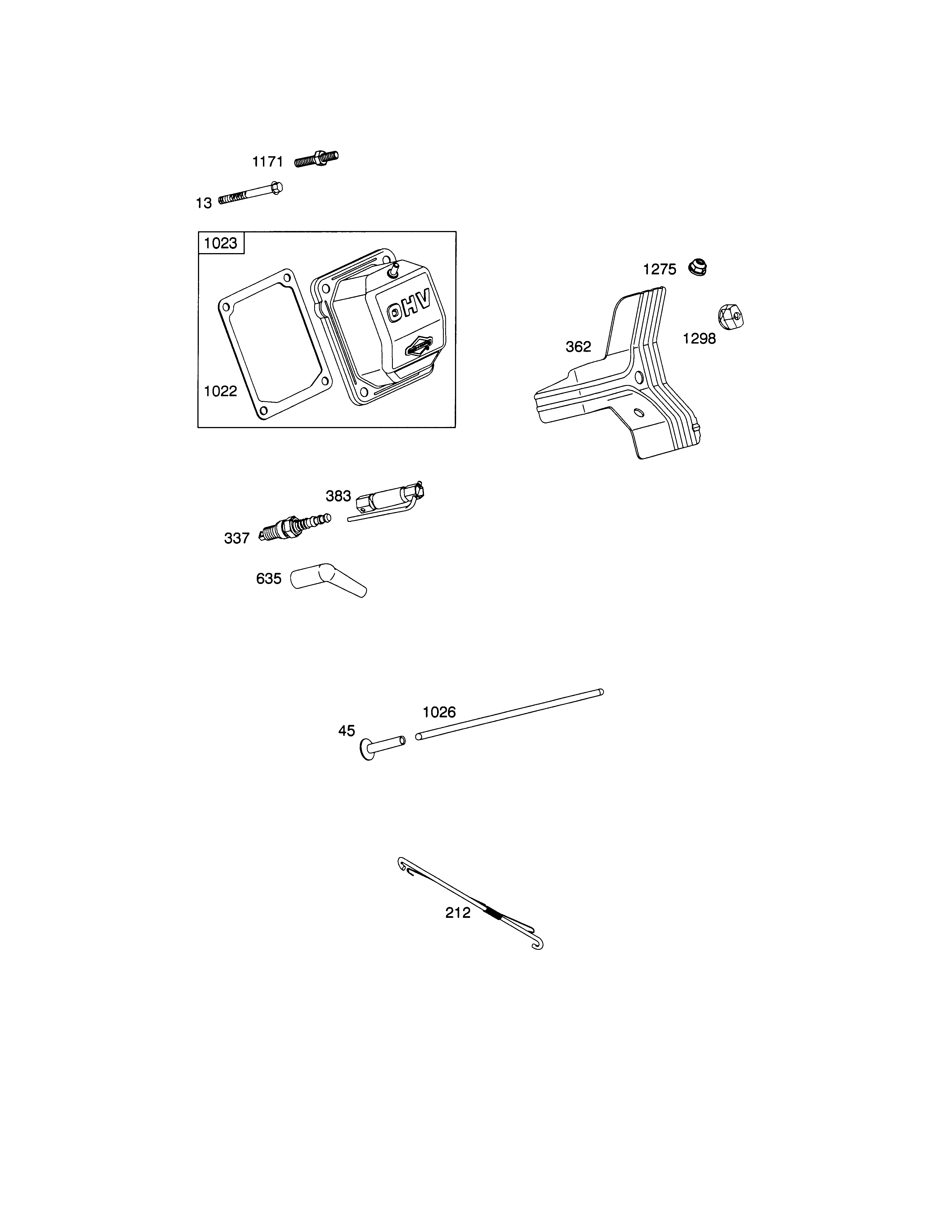 Craftsman 536889250 spark plug diagram
