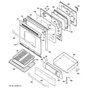 GE JGBP29MEL1BS door & drawer parts diagram