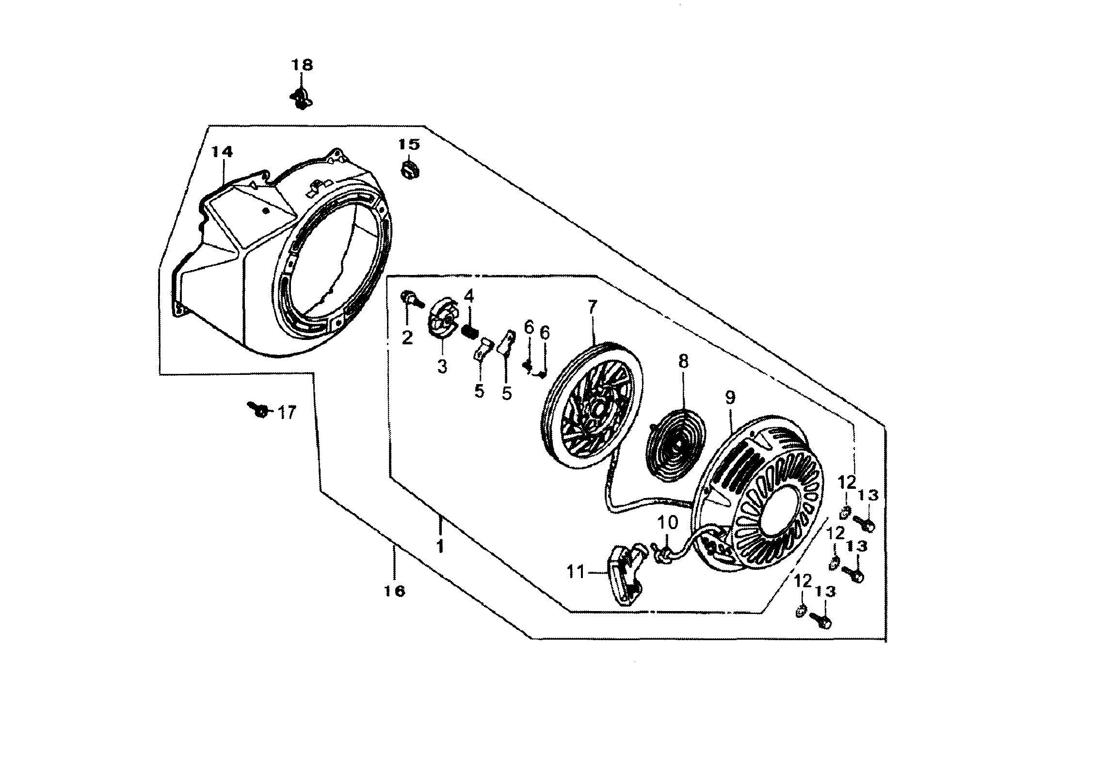 Generac 005939-0 starter diagram