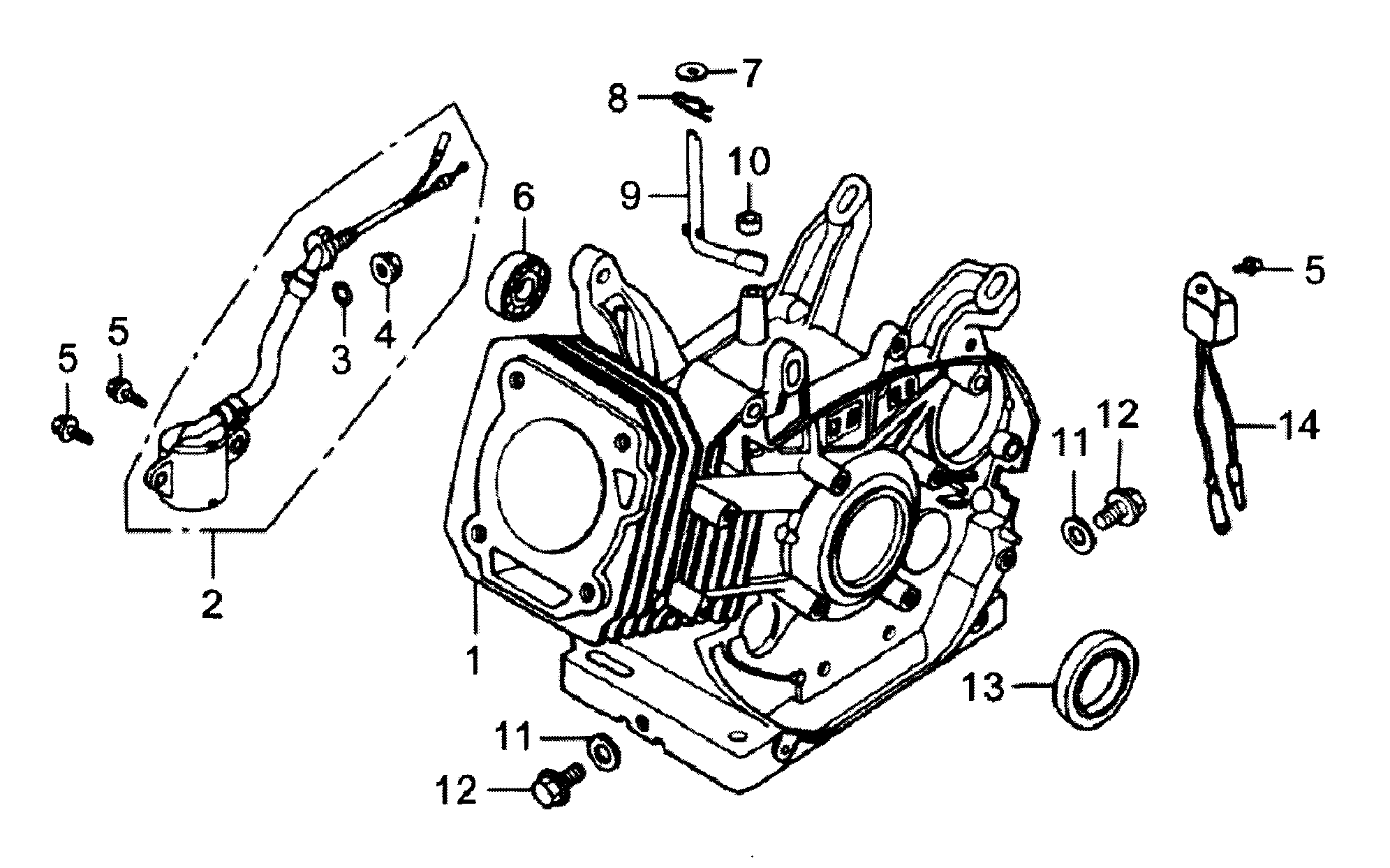 Generac 005940-0 crankcase diagram