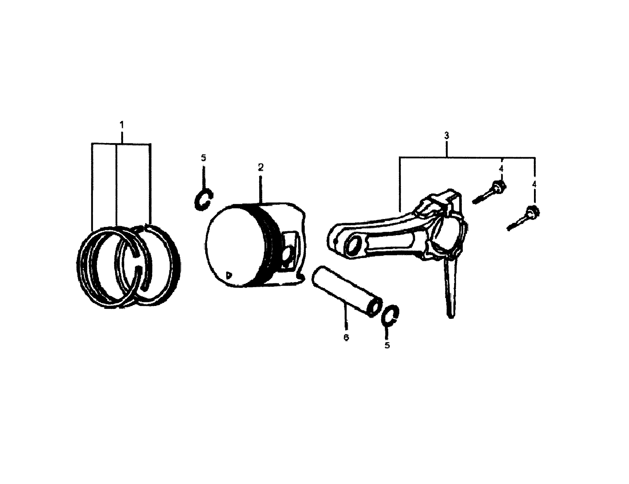 Generac 005940-0 piston/connect rod diagram