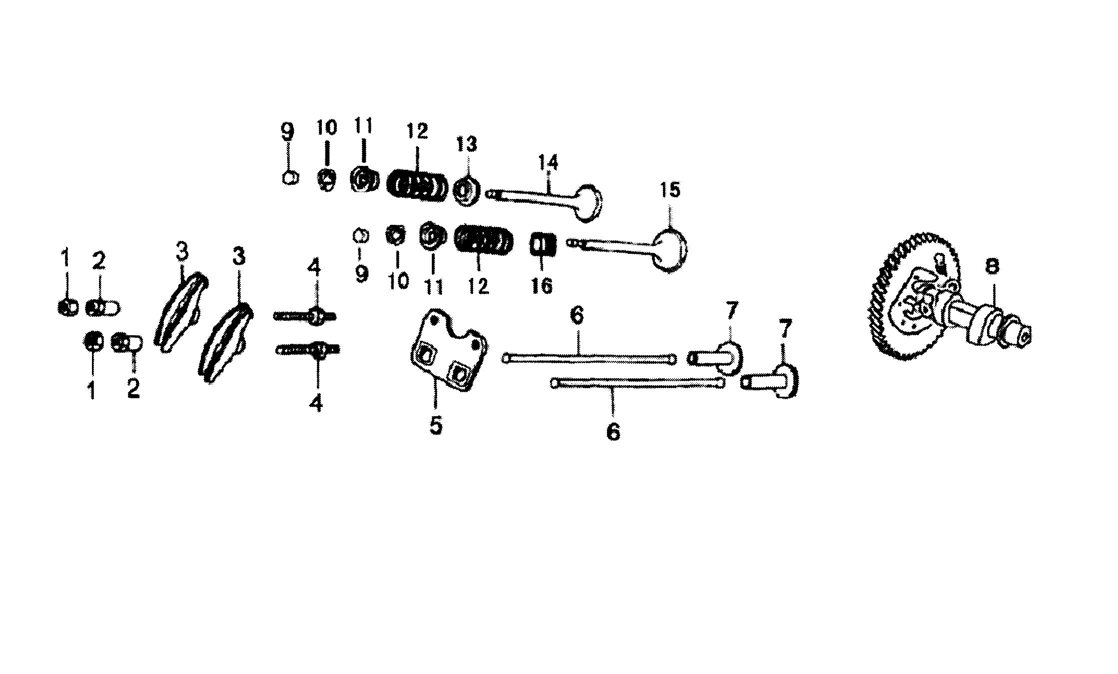 Generac 005940-0 camshaft diagram