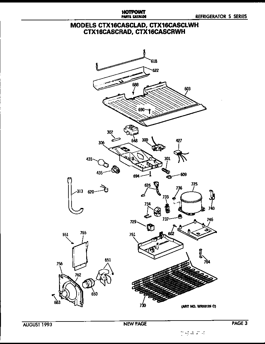 Hotpoint CTX16CASCLAD unit parts diagram