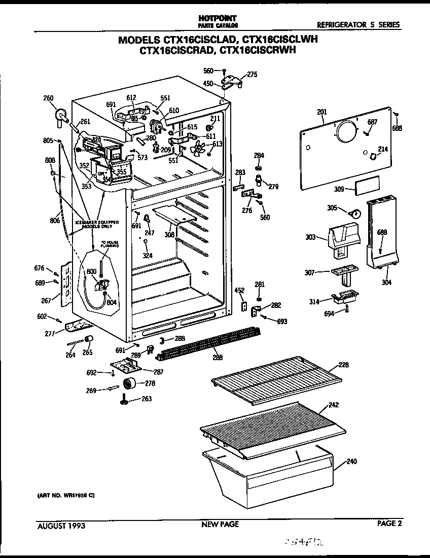 Hotpoint CTX16CISCLAD cabinet parts diagram