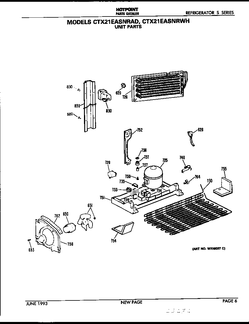 Hotpoint CTX21EASNRWH unit parts diagram