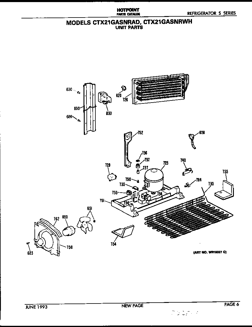 Hotpoint CTX21GASNRAD unit diagram