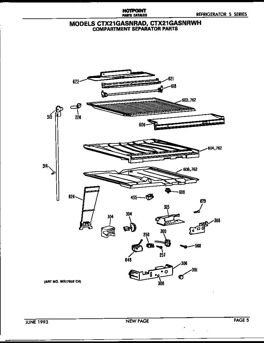 Hotpoint CTX21GASNRAD separator diagram