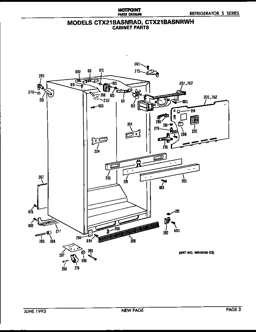 Hotpoint CTX21BASNRAD cabinet diagram