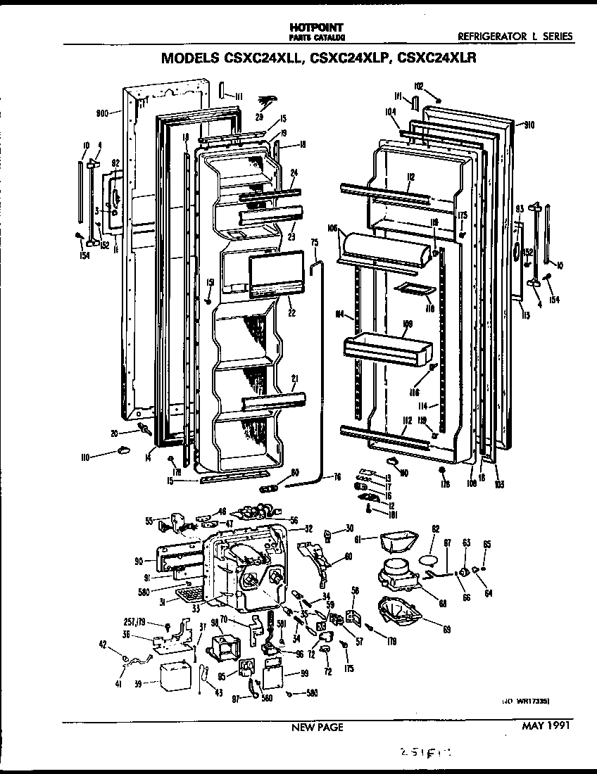 Hotpoint CSXC24XLL doors diagram
