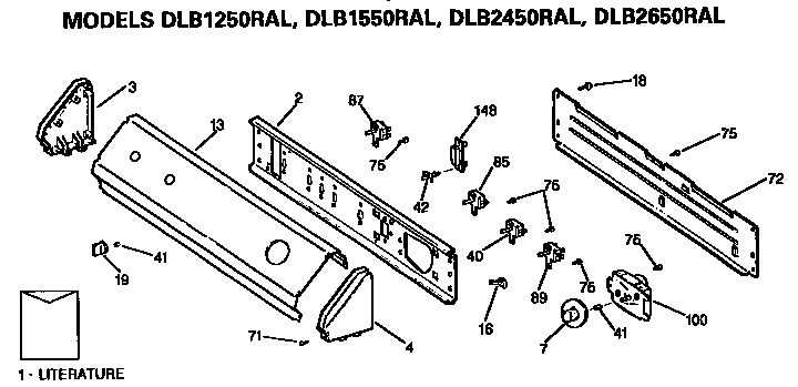 Hotpoint DLB2450RAL control panel diagram