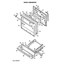 Hotpoint RGB528GER4 oven door diagram