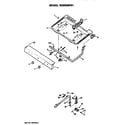Hotpoint RGB508PS1 burner section diagram