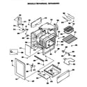 Hotpoint RB754N5WH cabinet parts diagram