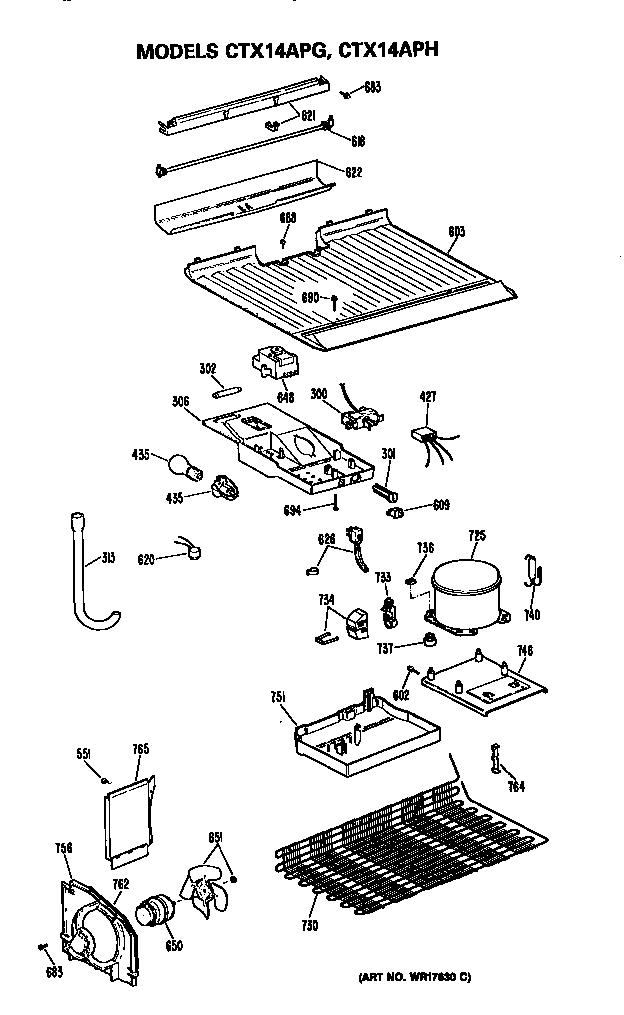Hotpoint CTX14APHLAD unit parts diagram