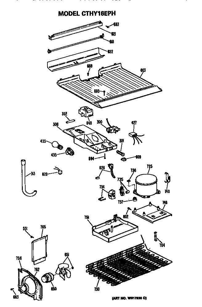 Hotpoint CTHY16EPHRAD unit diagram