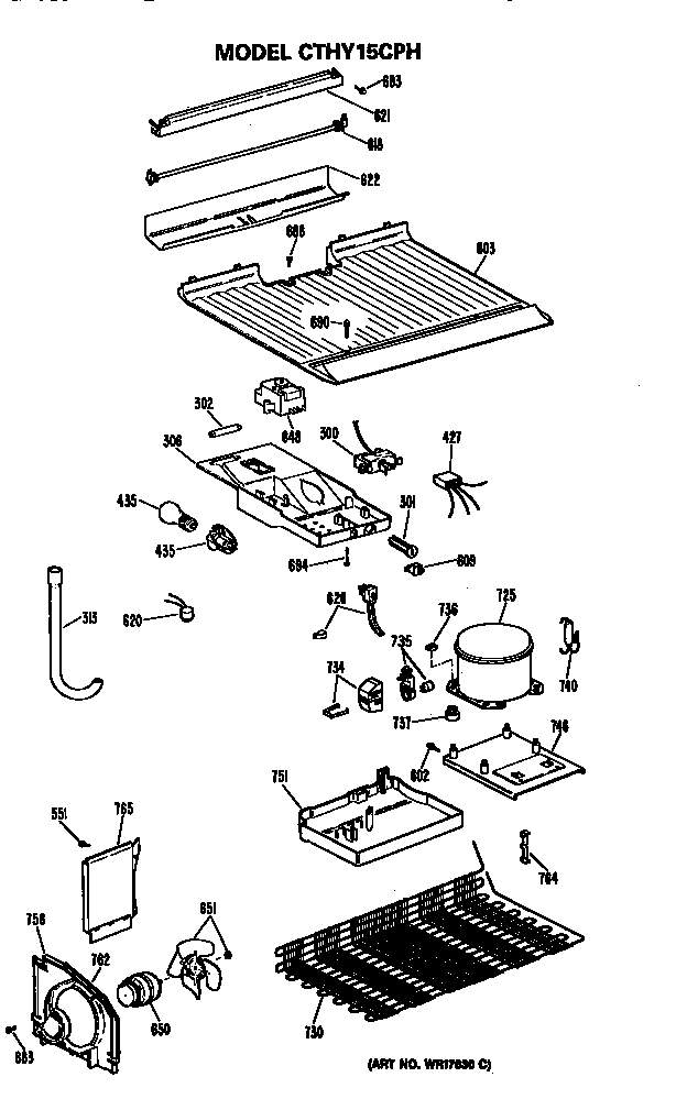 Hotpoint CTHY15CPHLWH unit parts diagram