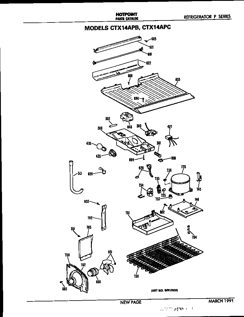 Hotpoint CTX14APBRAD unit parts diagram