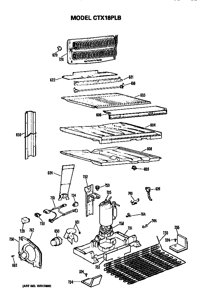 Hotpoint CTX18PLBRWH unit parts diagram