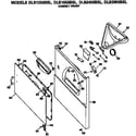 Hotpoint DLB2450BSL cabinet front diagram
