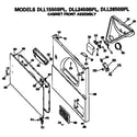 Hotpoint DLL2650BPL cabinet front assembly diagram