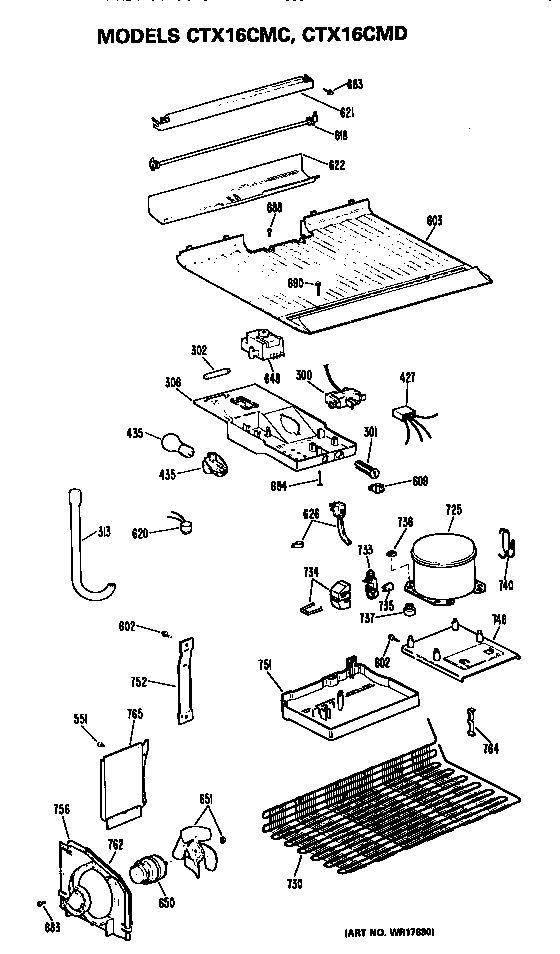 Hotpoint CTX16CMCLWH unit parts diagram