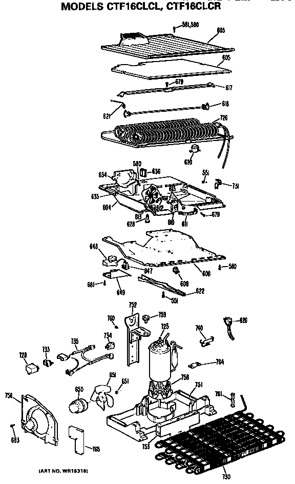 Hotpoint CTF16CLCL unit parts diagram