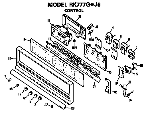 Hotpoint RK777G*J6 control diagram