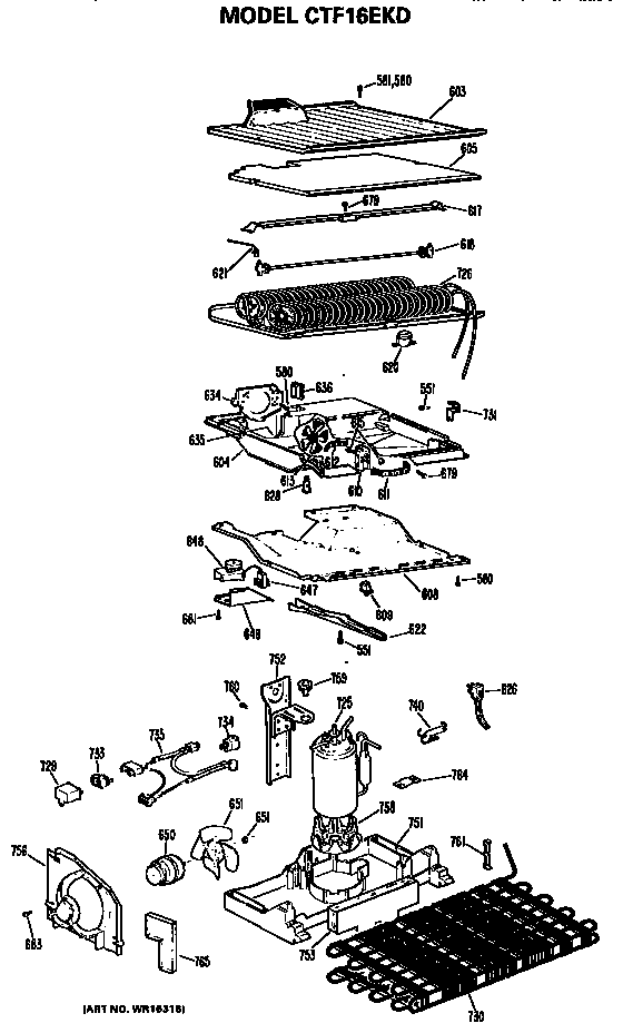 Hotpoint CTF16EKD unit parts diagram