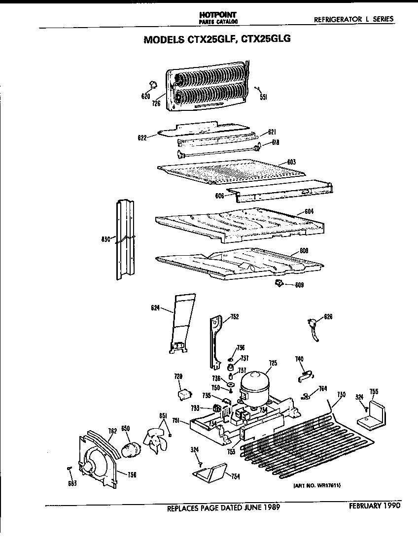 Hotpoint CTX25GLGRAD unit parts diagram