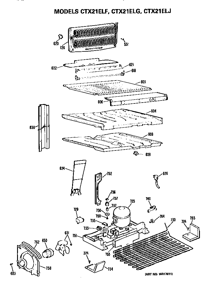 Hotpoint CTX21ELGRWH unit parts diagram