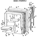 Hotpoint CTX22DLGRWH fresh food door diagram