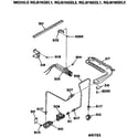 Hotpoint RGJ515GEL2 burner section diagram