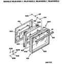 Hotpoint RGJ515GEL2 oven door diagram
