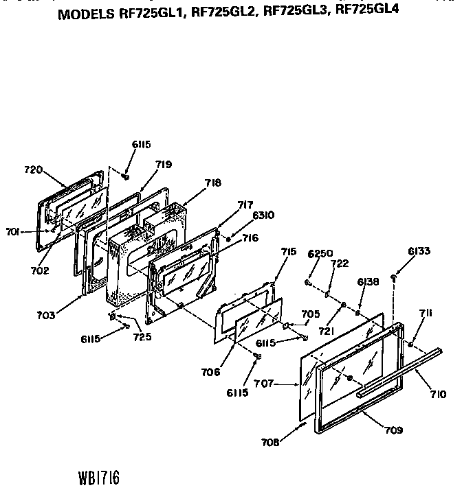 Hotpoint RF725GL1G door diagram