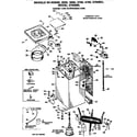 Hotpoint WLW2500BCL cabinet and suspension diagram